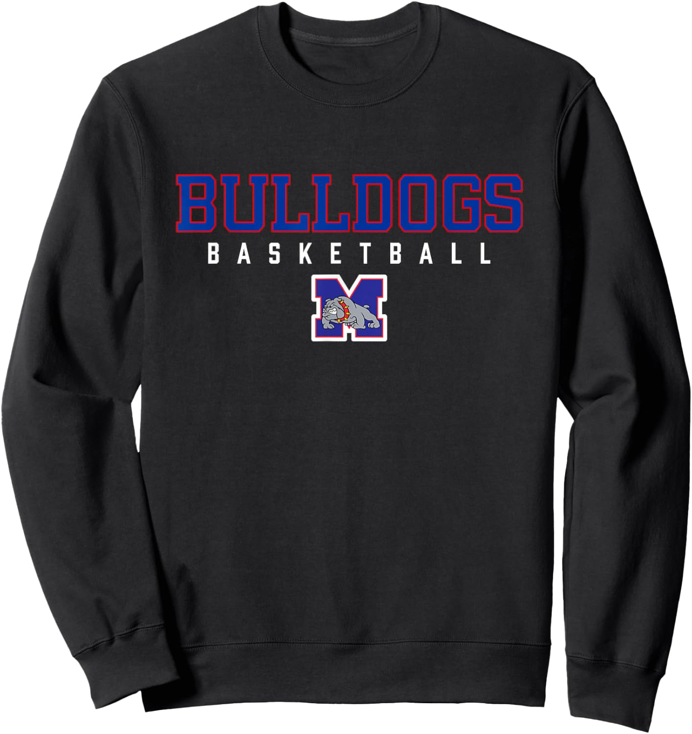 Mason Bulldogs Logo Basketball HS Sweatshirt - Sweatshirt | Black