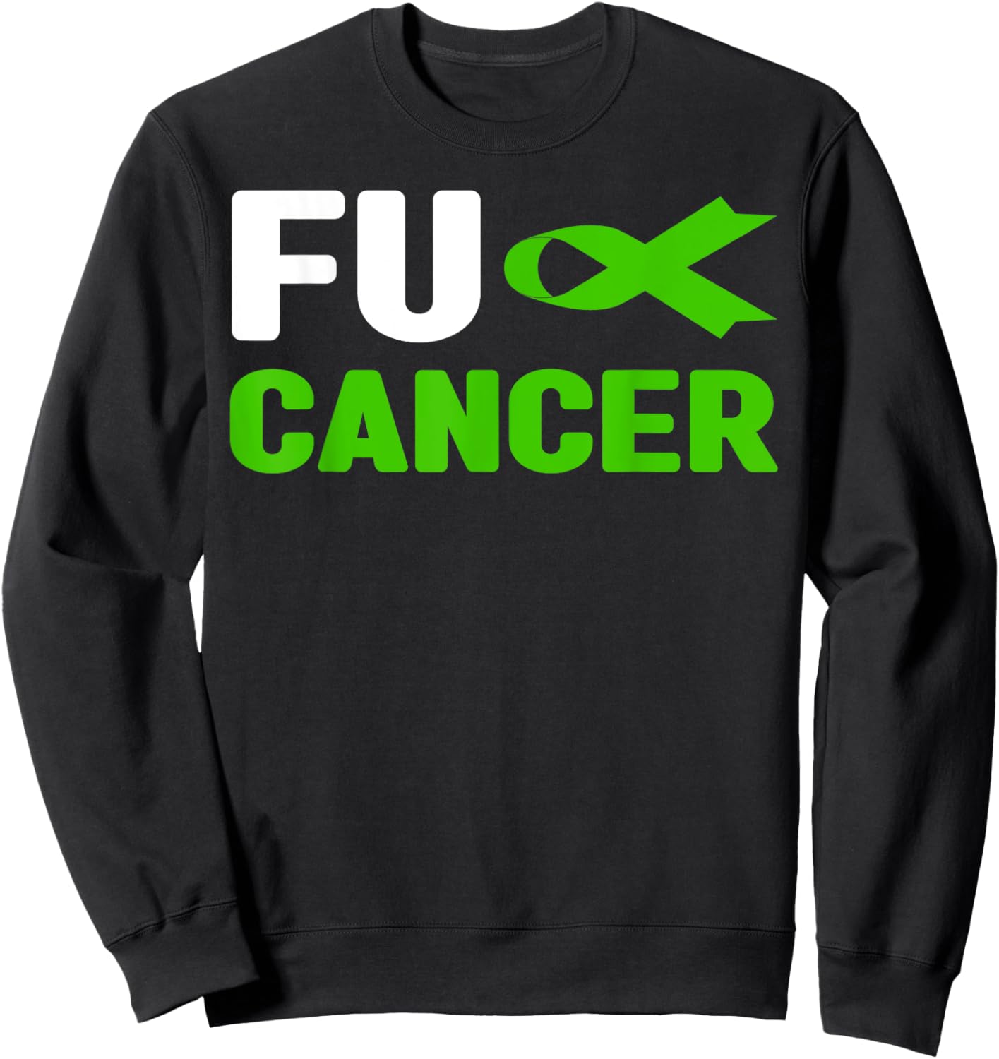 Fuck Bile Duct Cancer Shirt - FU Bile Duct Cancer Awareness Sweatshirt - Sweatshirt | Black
