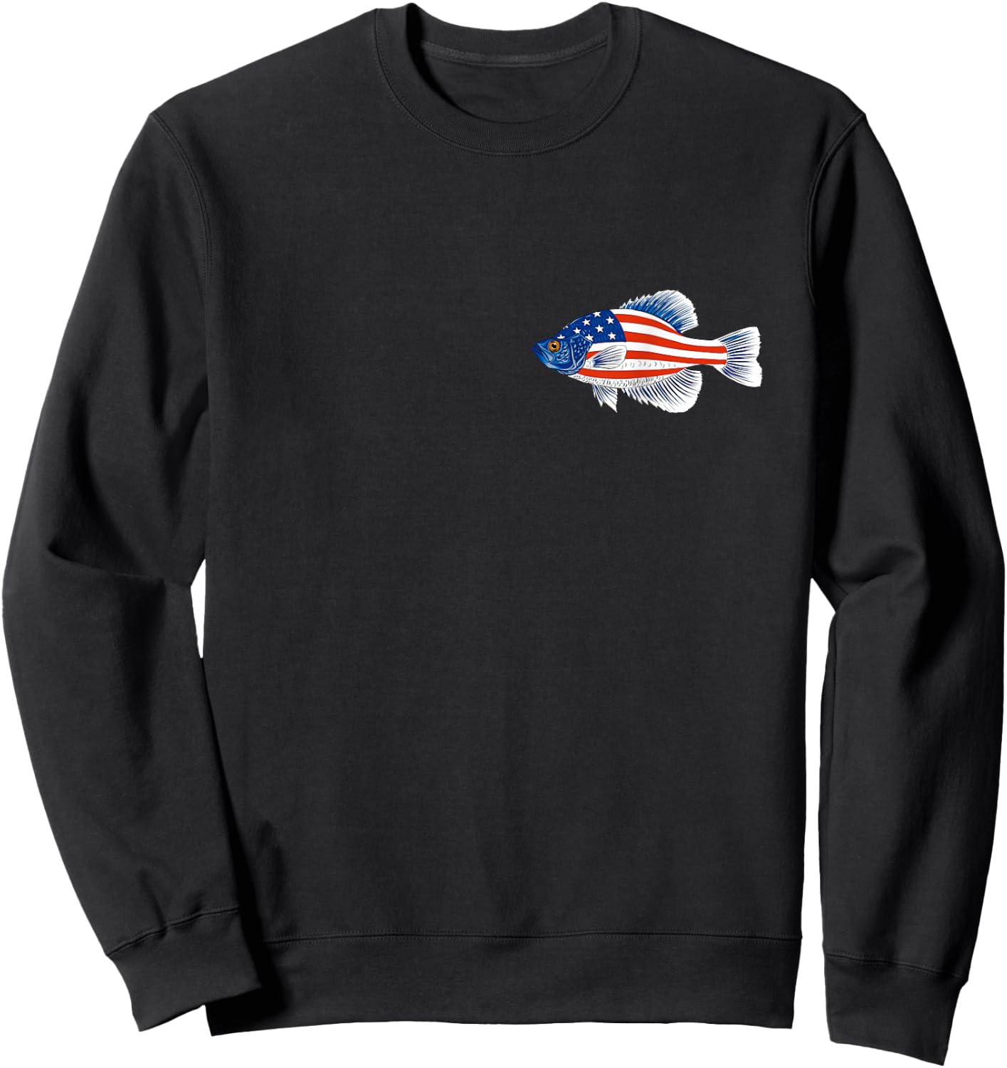 Freshwater Fishing Gift Men Women Kids USA Black Crappie Sweatshirt - Sweatshirt | Black
