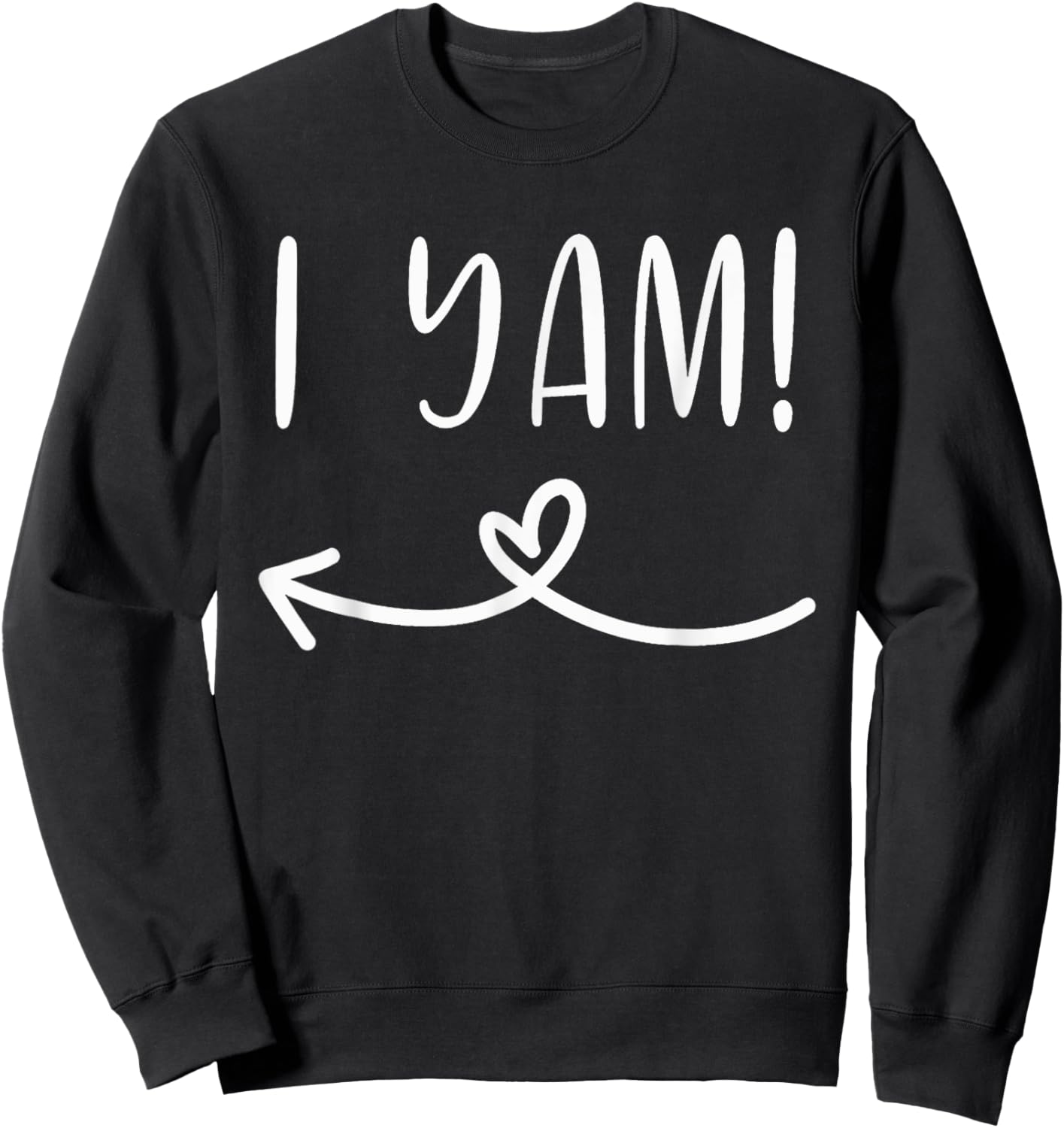 Thanksgiving Matching Couple She's My Sweet Potato I Yam Set Sweatshirt - Sweatshirt | Black