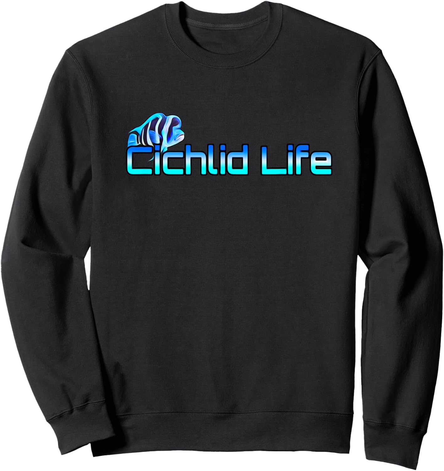 Frontosa Cichlid Life Fish Tank Aquarium Lovers Gift Sweatshirt - Sweatshirt | Black