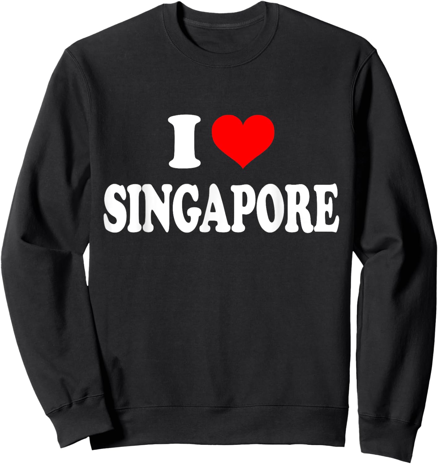 I Love Singapore Sweatshirt - Sweatshirt | Black