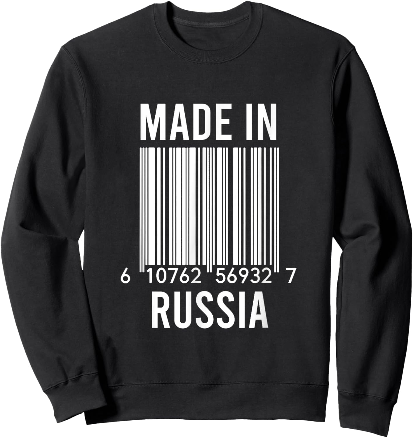 Barcode Made In Russia Sweatshirt - Sweatshirt | Black