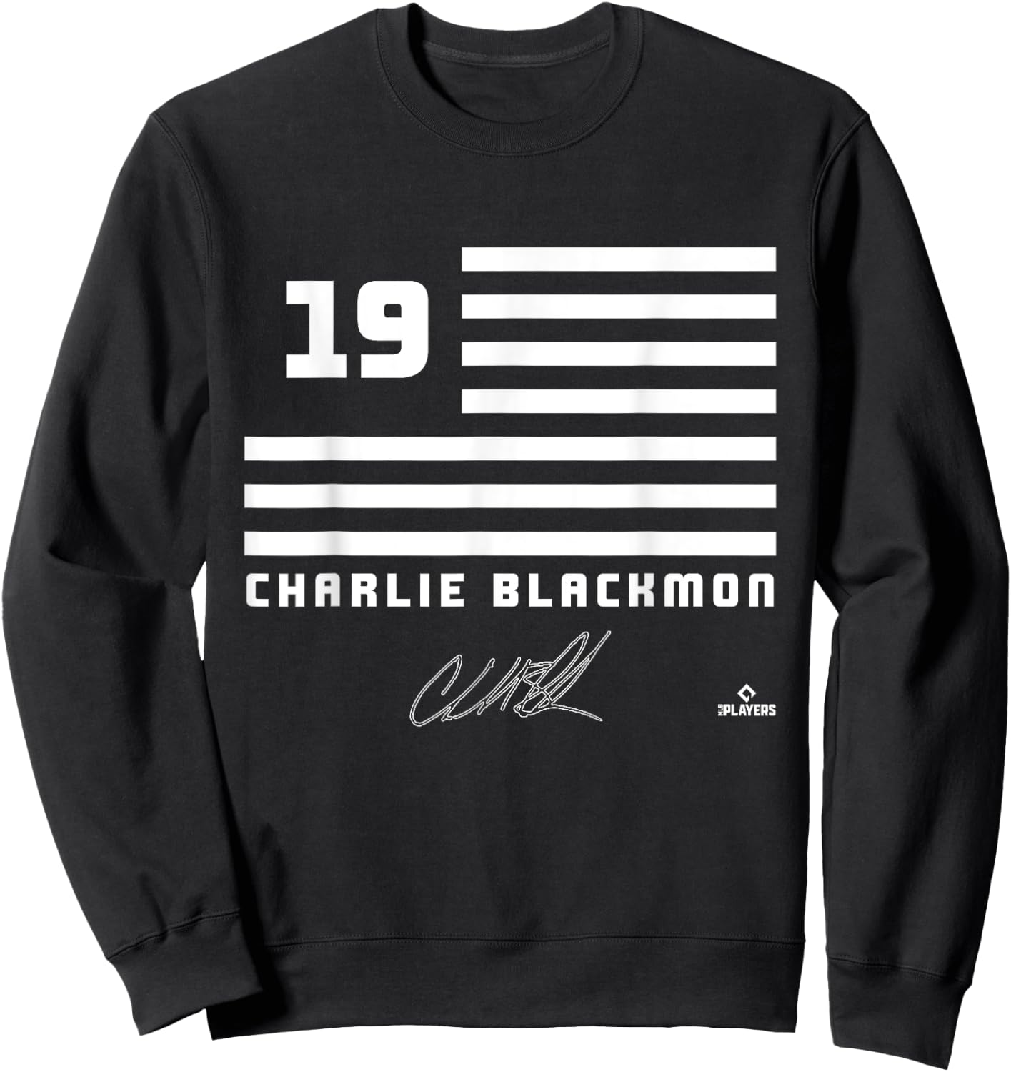 Charlie Blackmon Flag Name Sweatshirt - Sweatshirt | Black