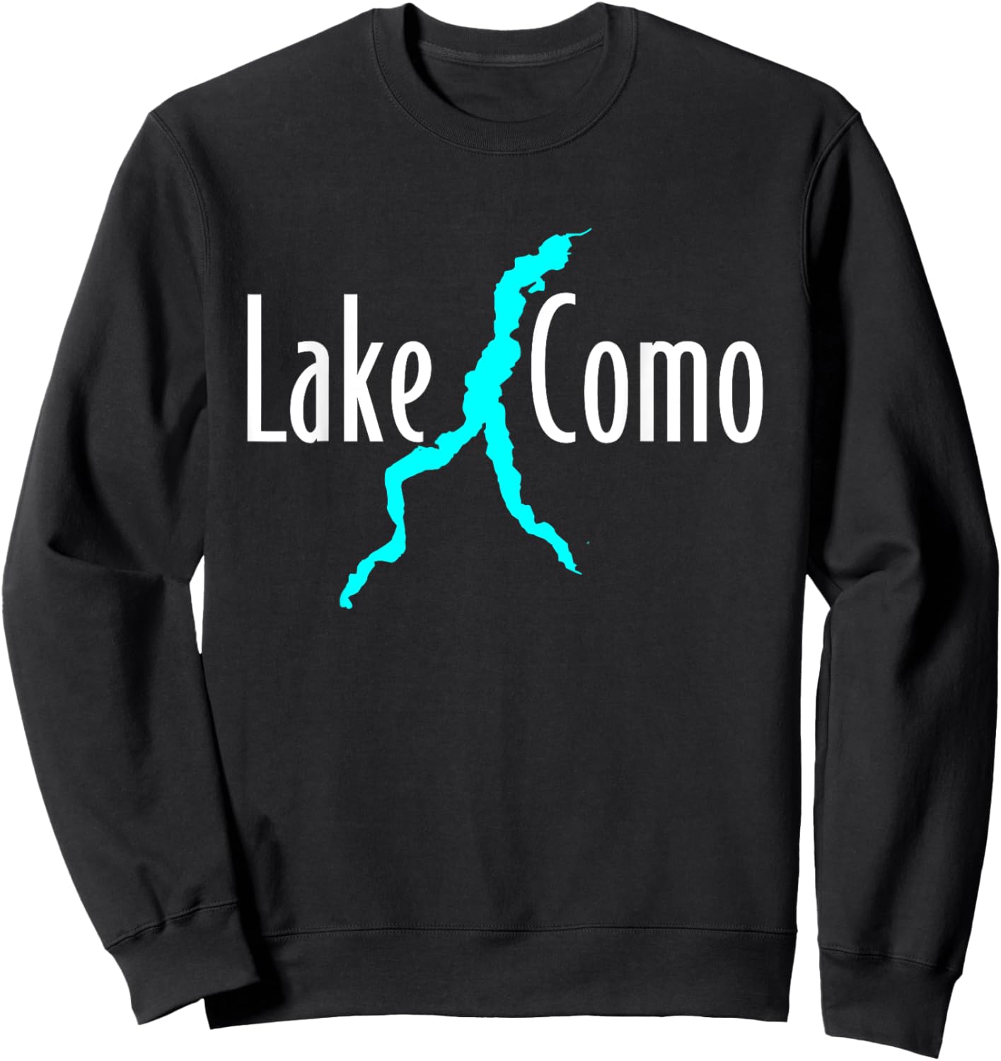 Minimalist Lake Como - Italy Sweatshirt - Sweatshirt | Black