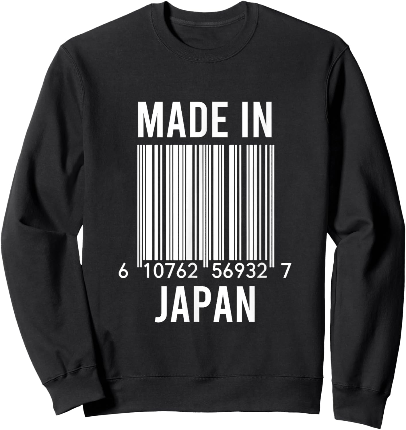 Barcode Made In Japan Sweatshirt - Sweatshirt | Black
