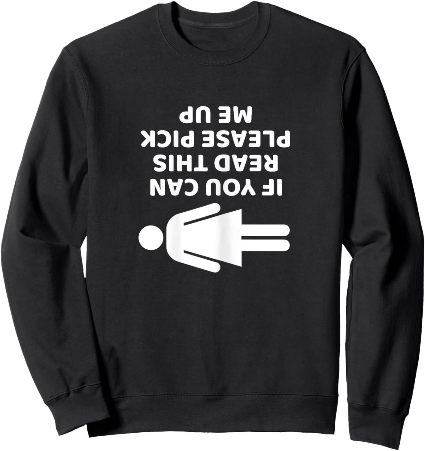 Funny Falls Risk Balance Issues Trip Hazard Falling Over Sweatshirt - Sweatshirt | Black