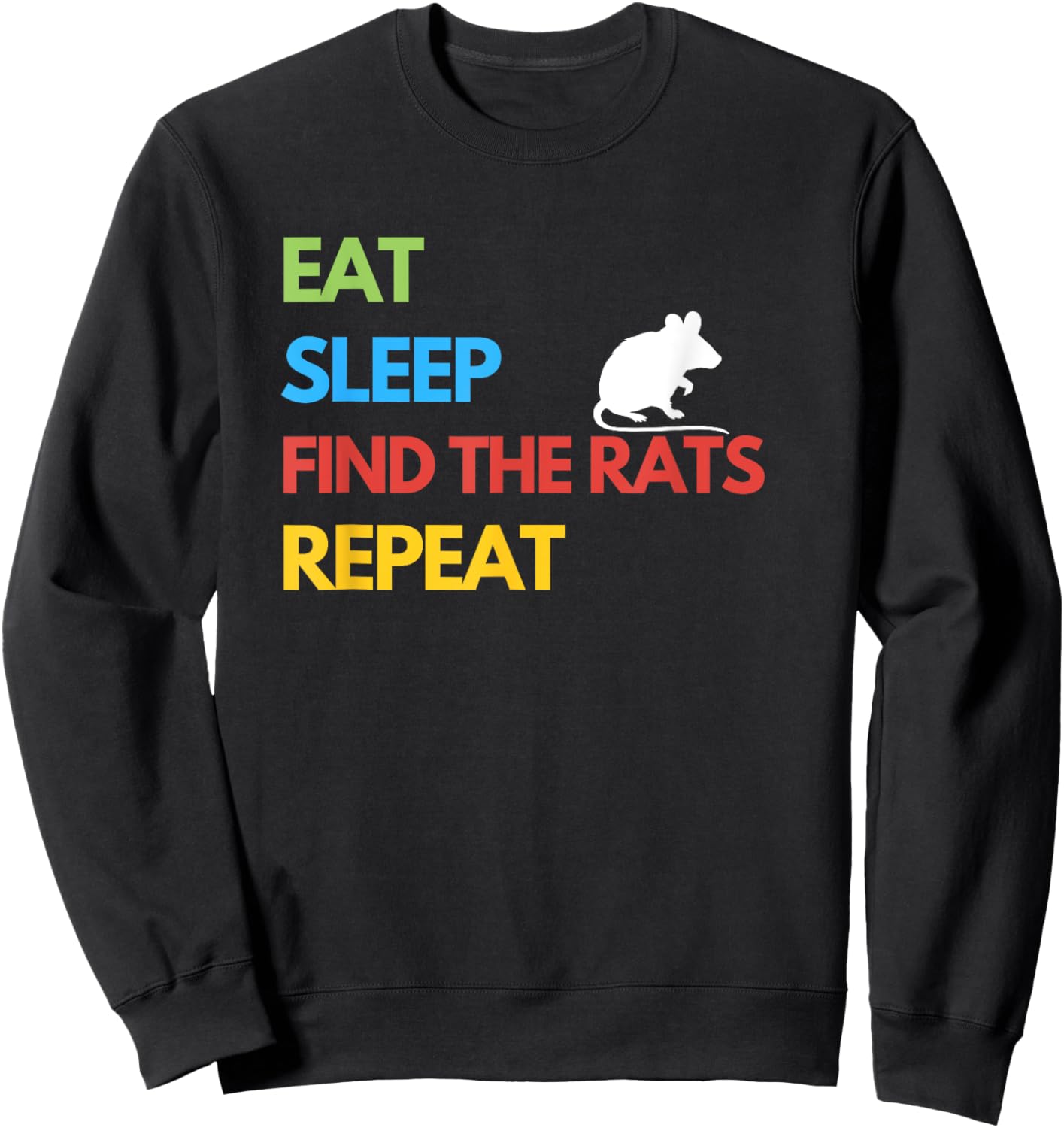 Funny Barn Hunt - Find the Rats Sweatshirt - Sweatshirt | Black