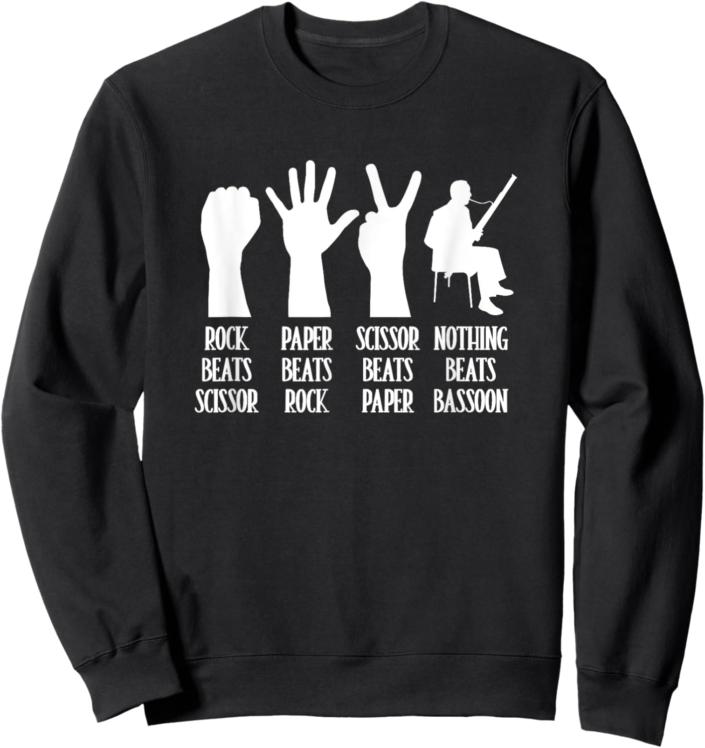 Bassoonist Bassoon Player Orchestra Funny Bassoon Sweatshirt - Sweatshirt | Black