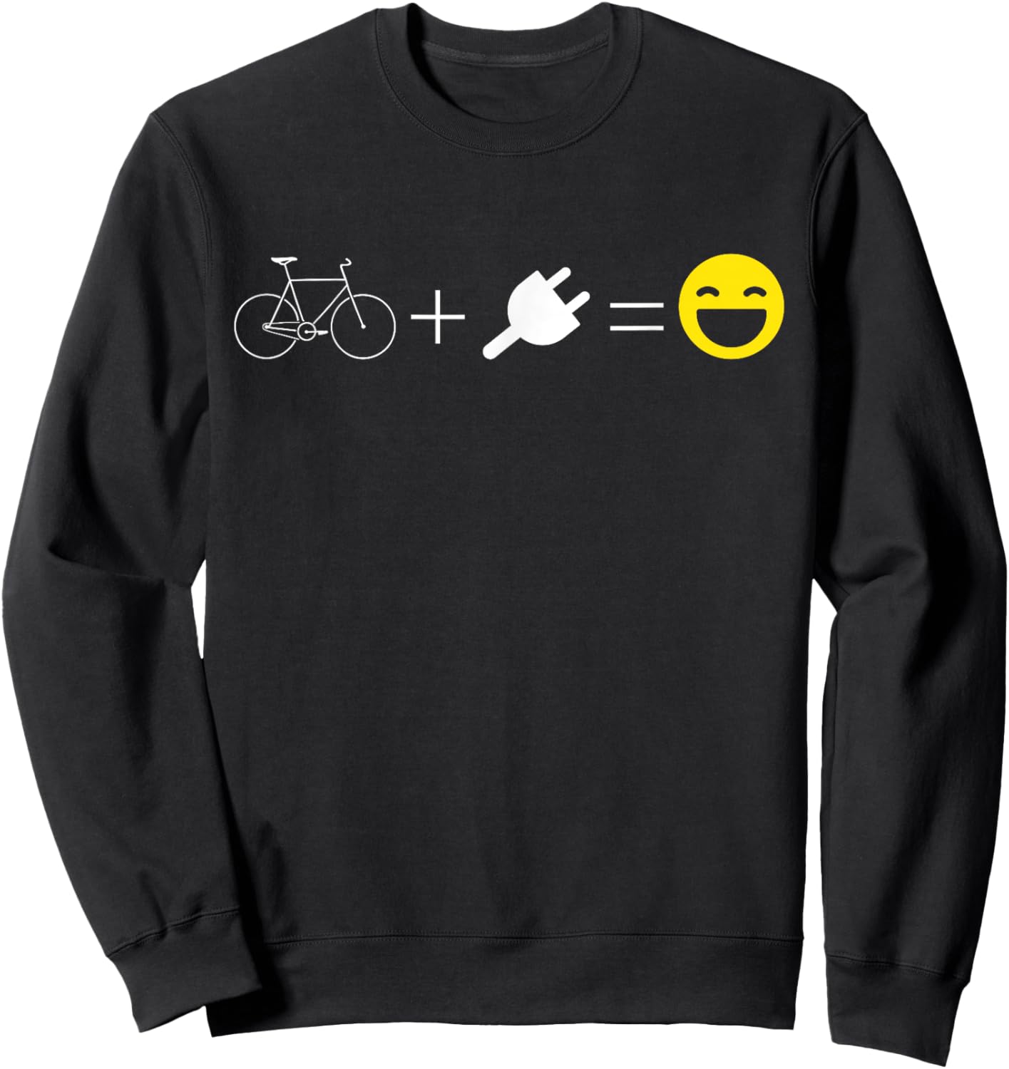 EBike Equation E Bike Electric Bicycle Pedelec Cyclist Sweatshirt - Sweatshirt | Black