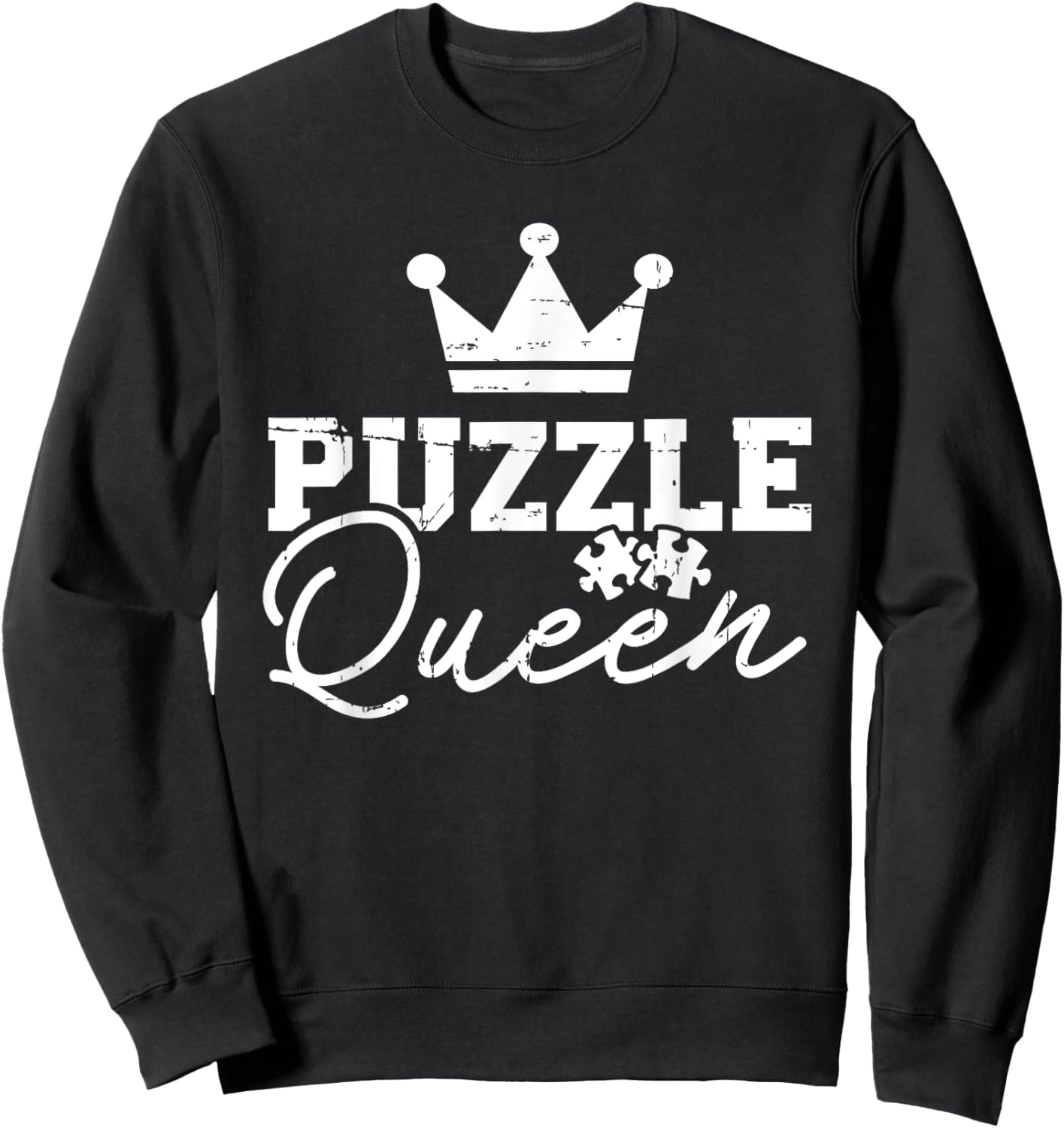 Jigsaw puzzle queen Sweatshirt - Sweatshirt | Black