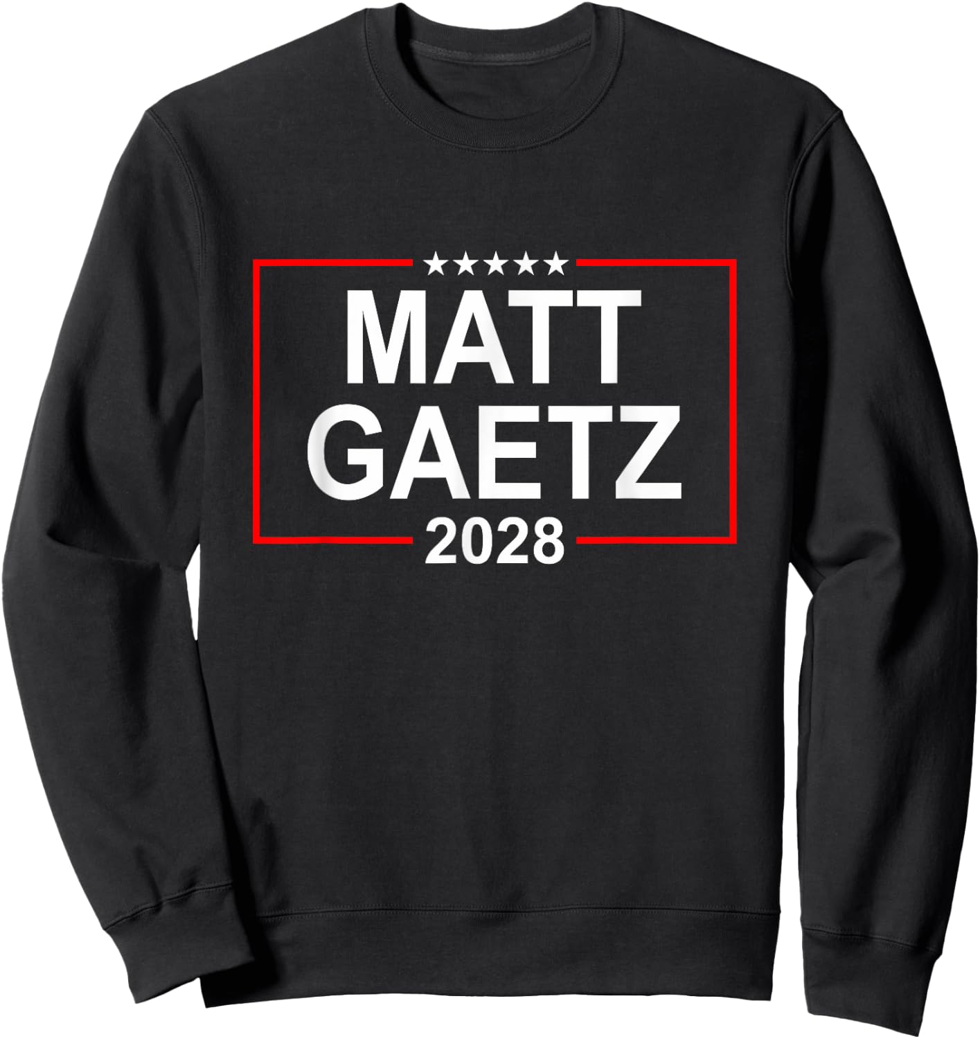 Matt Gaetz 2028 Presidential Election USA Flag Republican Sweatshirt - Sweatshirt | Black