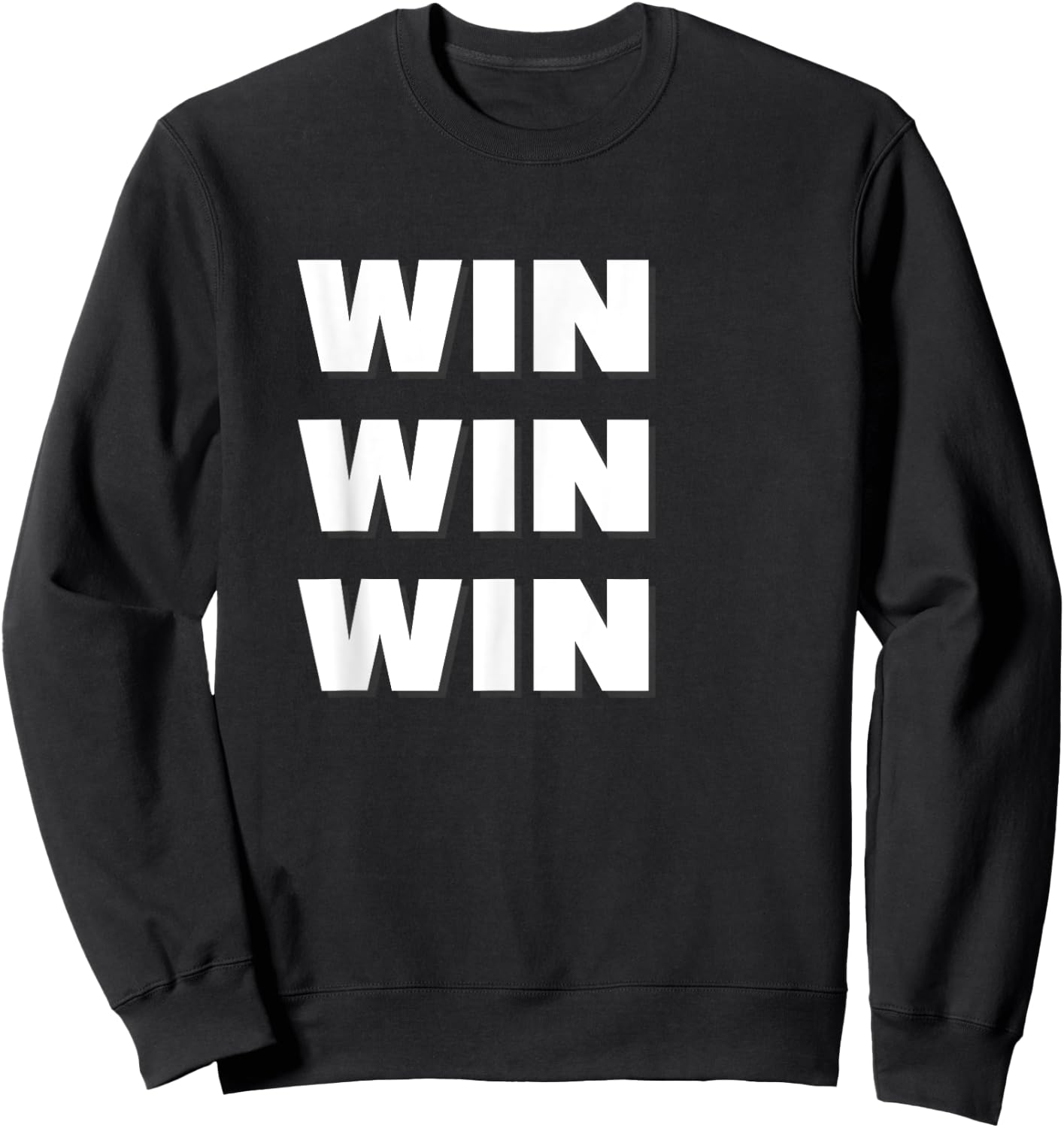 Win Win Win Sweatshirt - Sweatshirt | Black