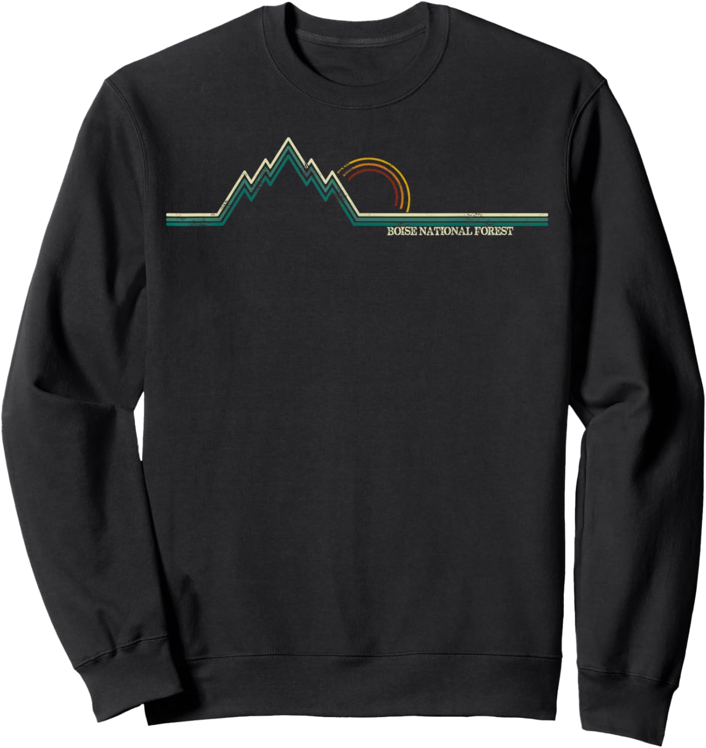 Boise National Forest (Idaho) Sweatshirt - Sweatshirt | Black