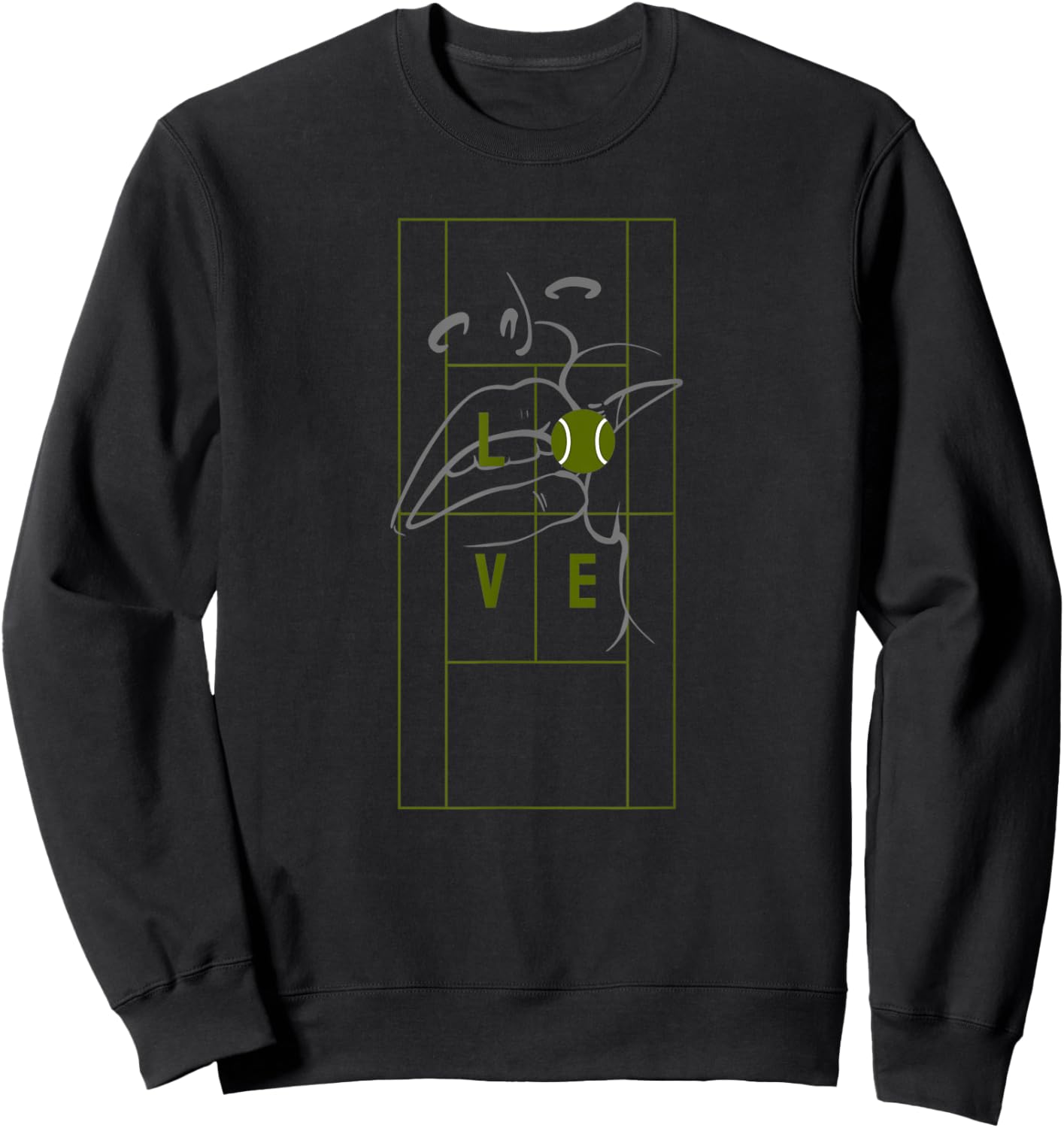 RPF Designs Tennis with Love Sweatshirt - Sweatshirt | Black