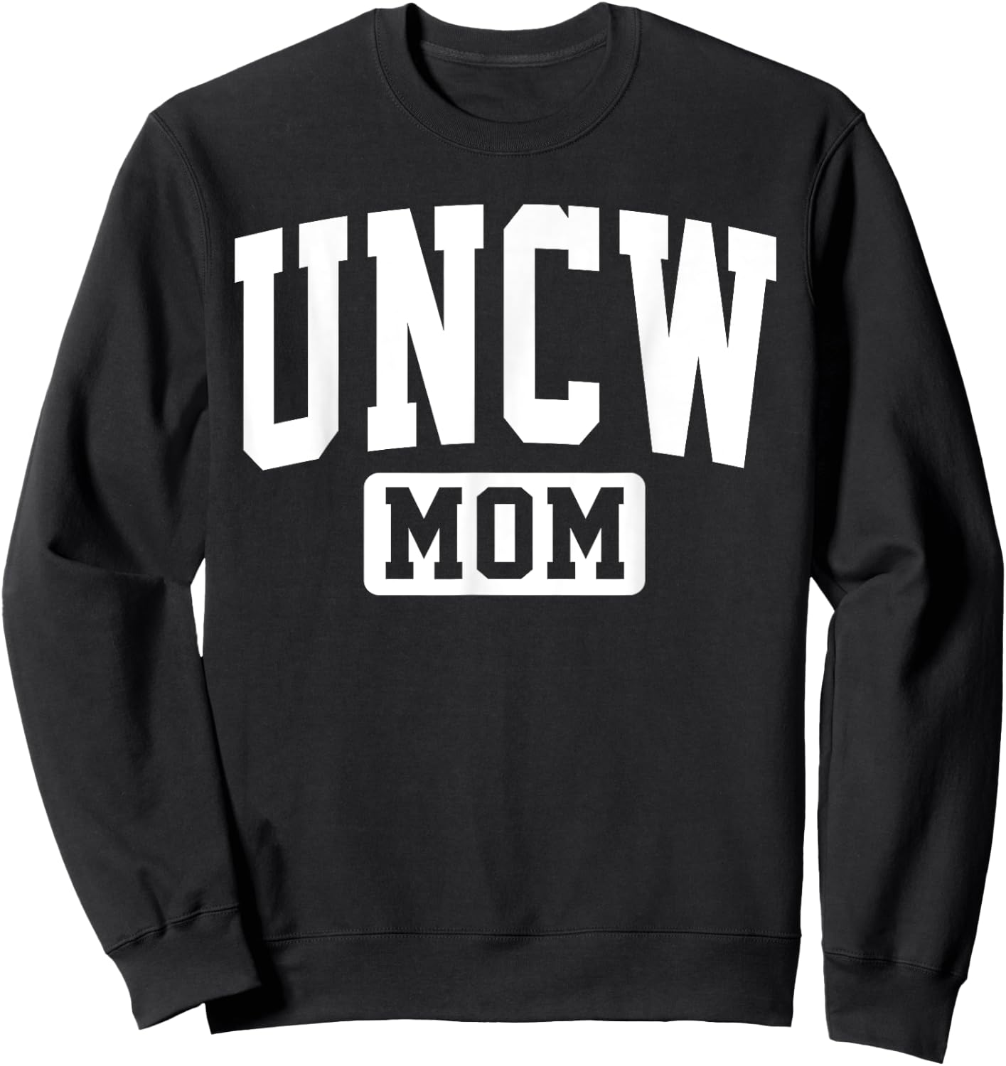 Family University College Arch Retro Design UNCW Arch Vintage Retro College Mom Mother Arch Vintage Sweatshirt - Sweatshirt | Black