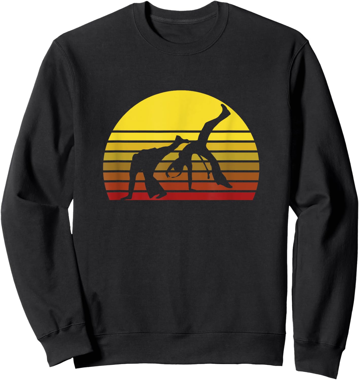 Afro Brazilian Capoeira Dance Martial Artist Silhouette Sweatshirt - Sweatshirt | Black
