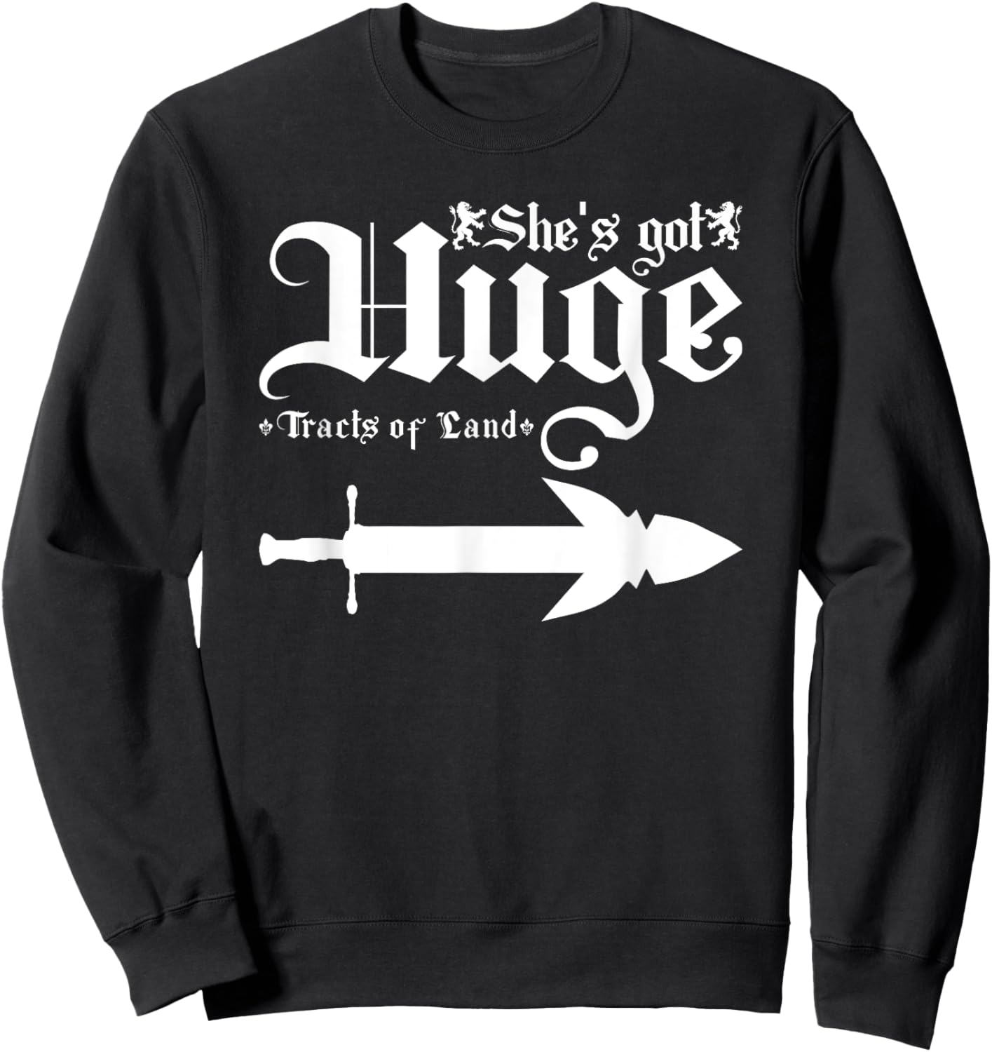 Renaissance Festival Huge Tracts Of Land Ren Faire Couple Sweatshirt - Sweatshirt | Black