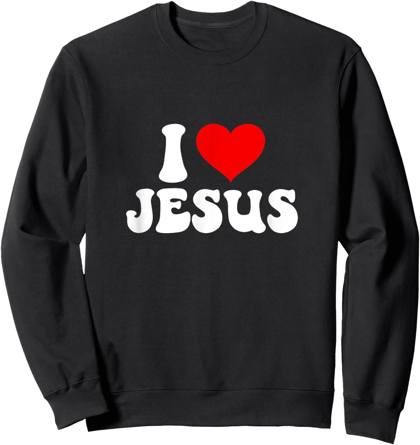 I love Jesus bible christ Sweatshirt - Sweatshirt | Black
