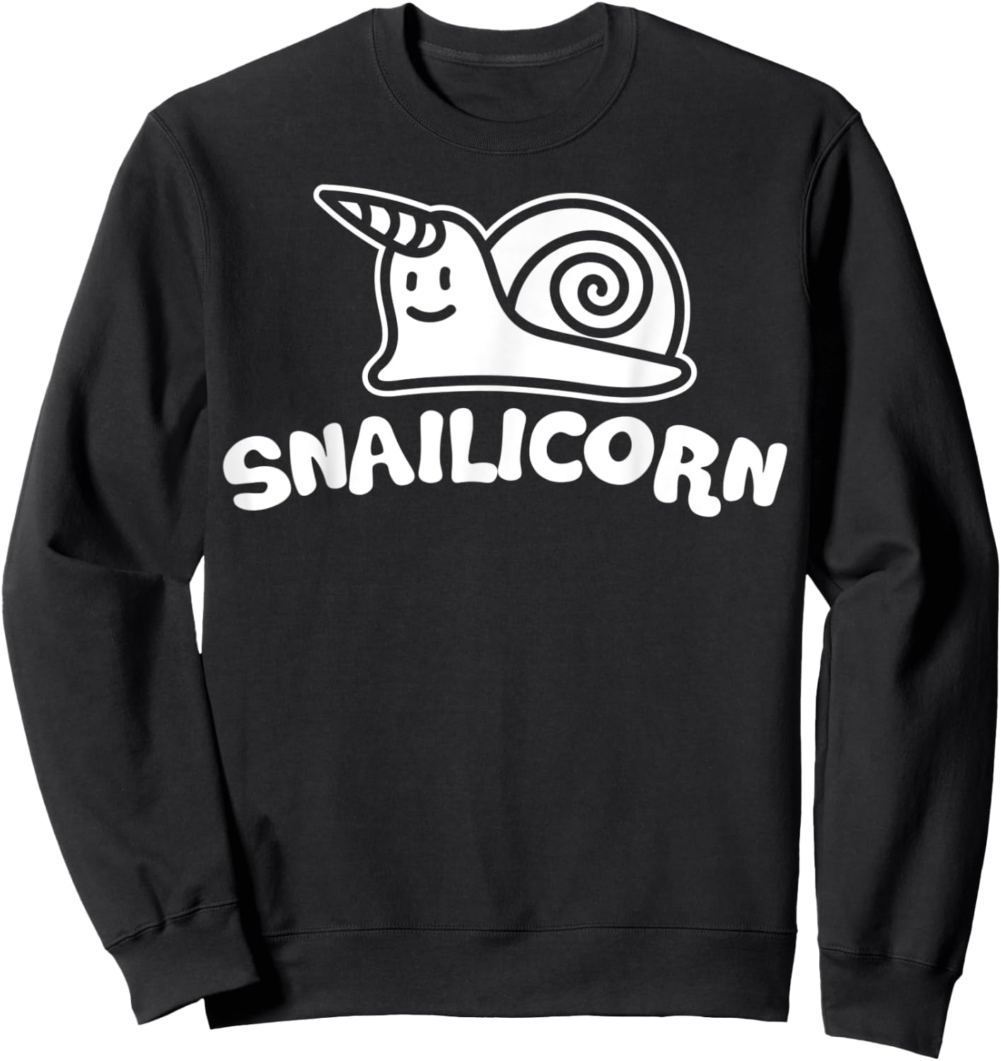 Snailicorn Snail Unicorn Lover Funny Kids Birthday Sweatshirt - Sweatshirt | Black