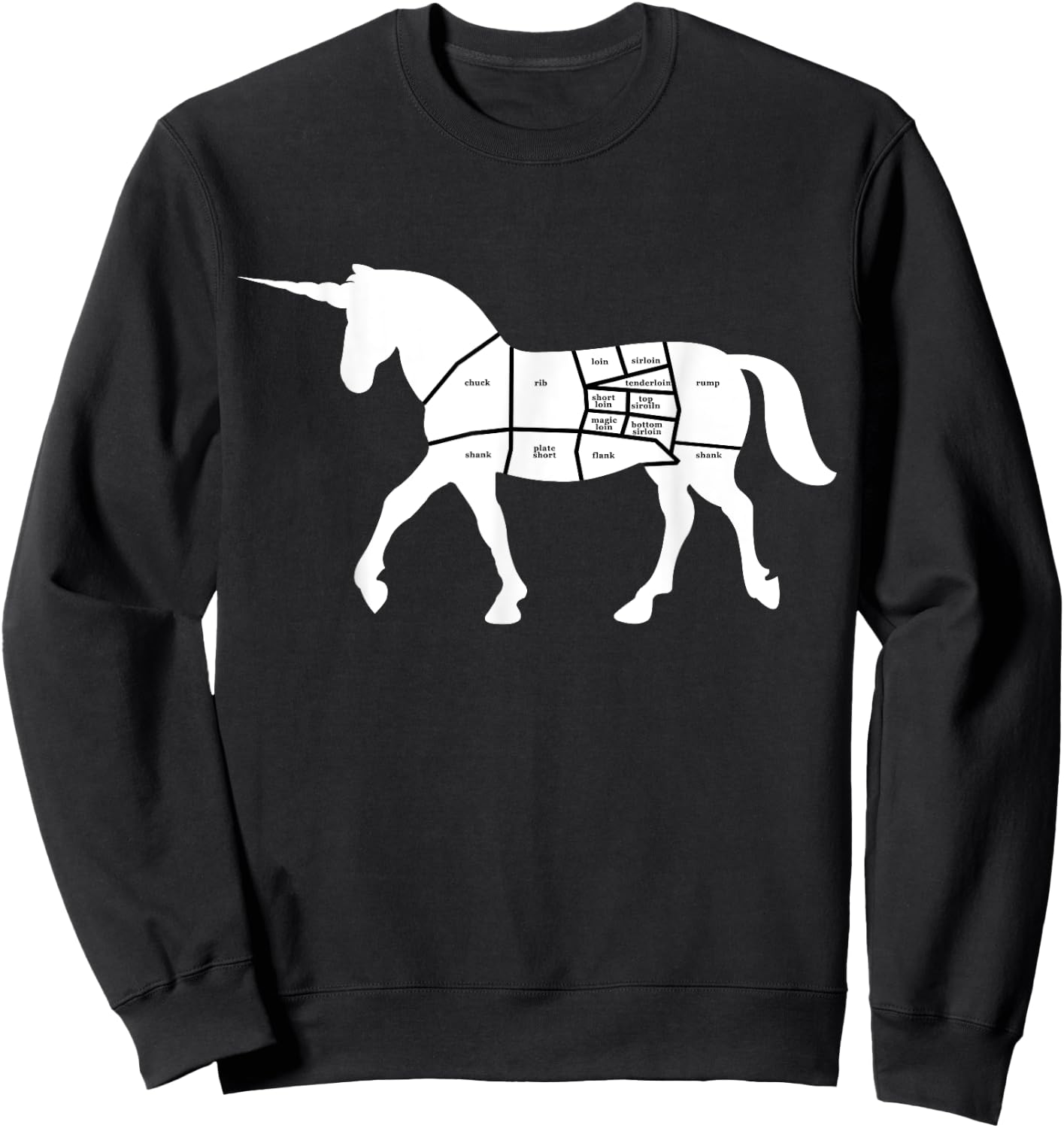 Butcher Cuts - Unicorn Sweatshirt - Sweatshirt | Black