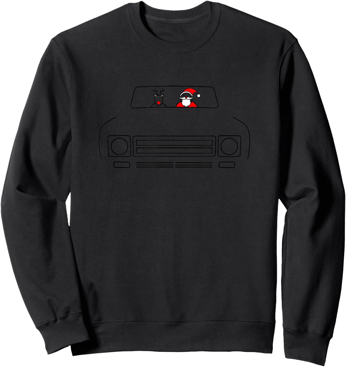 IH Scout II classic 4x4 truck Christmas edition Sweatshirt - Sweatshirt | Black