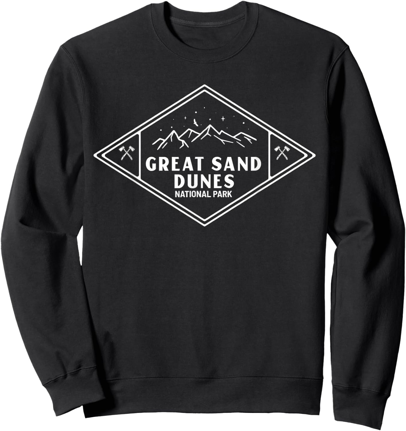 Great Sand Dunes National Park Explore Adventure Camp Sweatshirt - Sweatshirt | Black