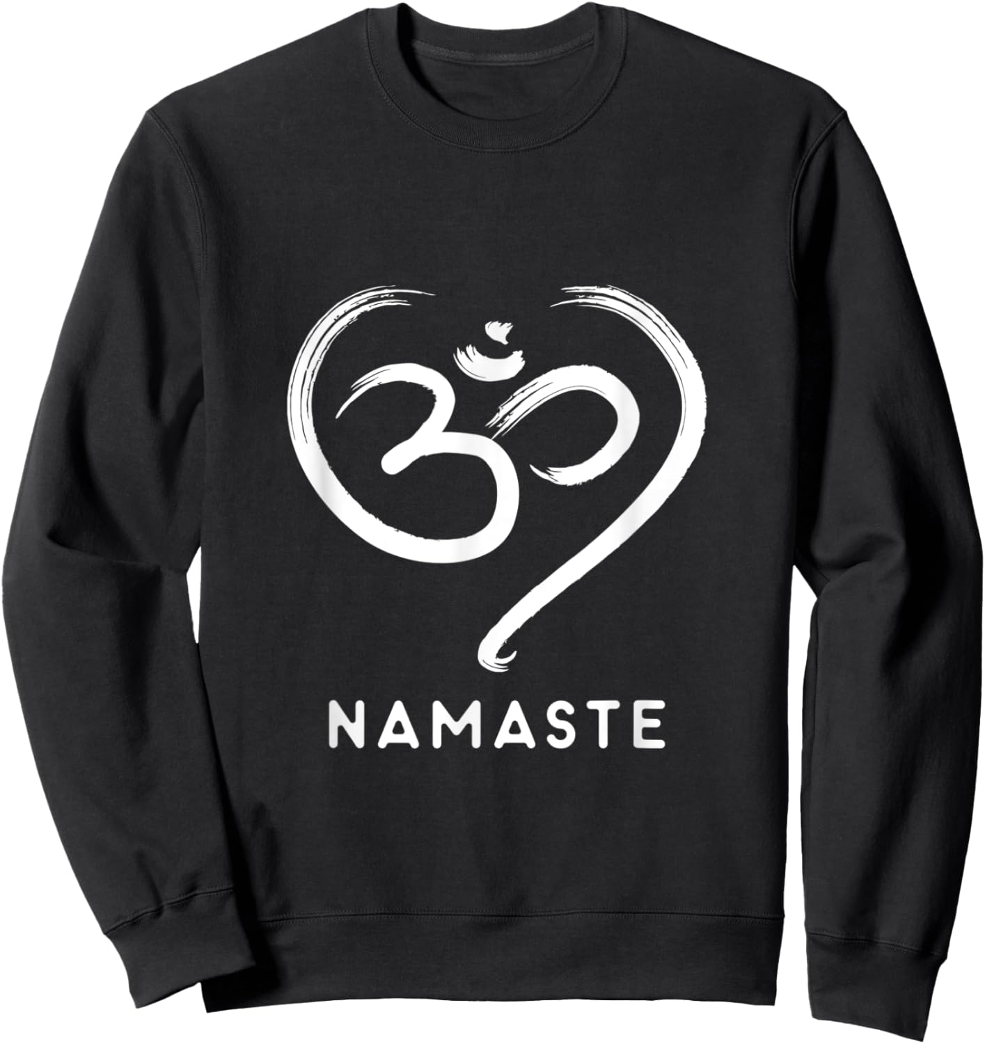 Aum Symbol Heart Namaste Om Sweatshirt - Sweatshirt | Black