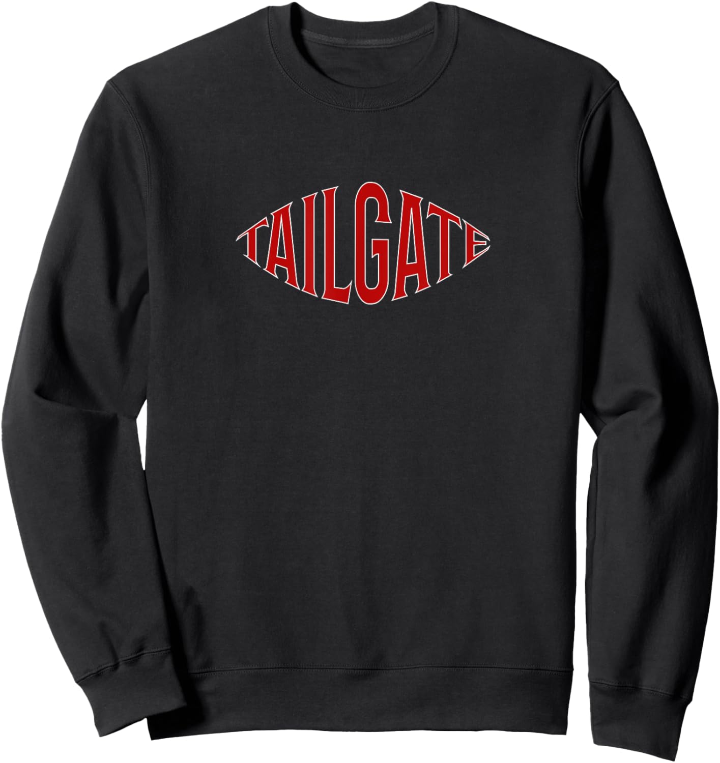 Tailgate Football Graphic Sweatshirt - Sweatshirt | Black