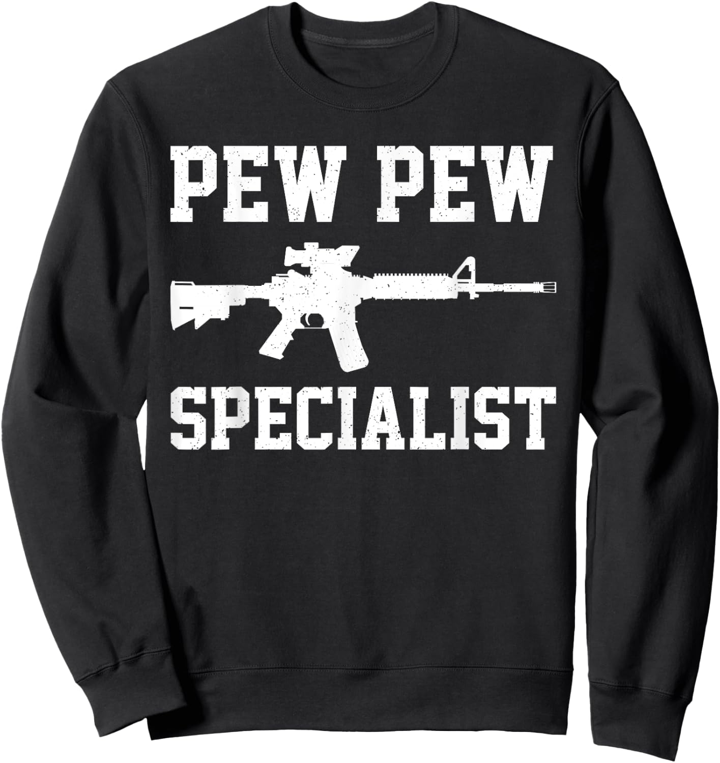 Funny Airsoft Art Women Tactical Gun Combat Airsoft Sweatshirt - Sweatshirt | Black