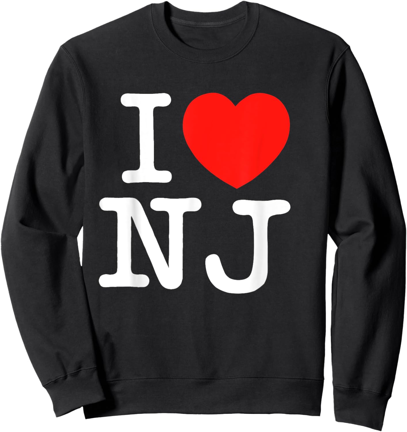 I heart NJ Sweatshirt - Sweatshirt | Black