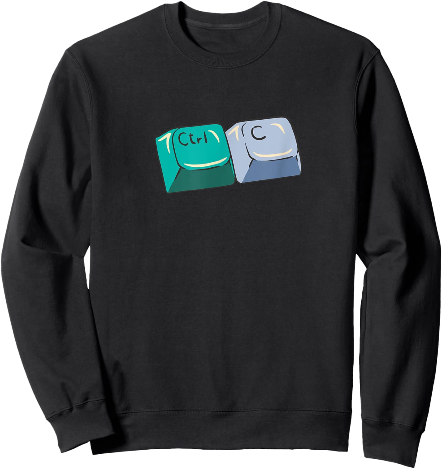 CTRL C matches Control V Funny Matching Parent Child Meme Sweatshirt - Sweatshirt | Black