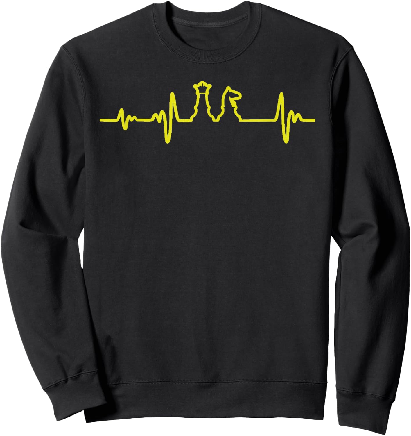 Chess Heartbeat Sweatshirt - Sweatshirt | Black