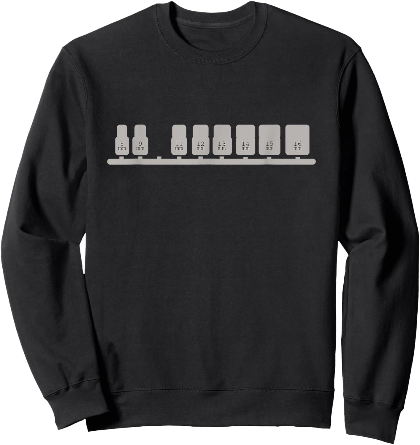 Missing 10mm Socket Funny Mechanic Sweatshirt - Sweatshirt | Black