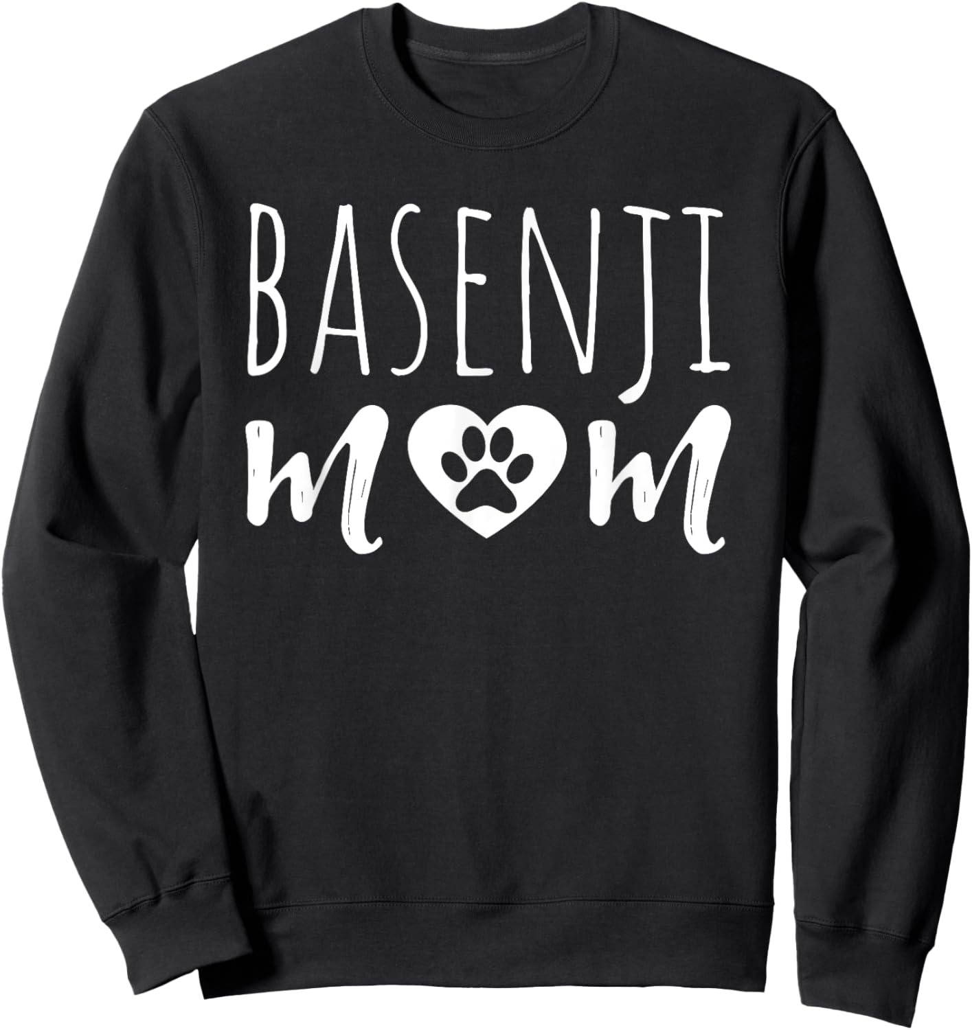Basenji Mom Dog Lover Basenji Owner Basenji Mama Grandmother Women Girls Kids Sweatshirt - Sweatshirt | Black