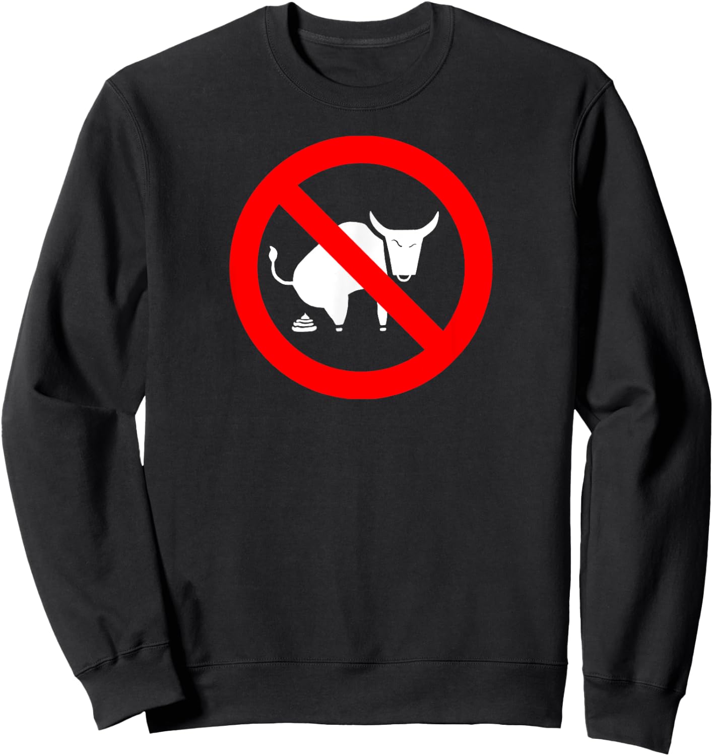 No Bullshit Teez -Adults Black Cotton Blend Short Sleeve Small Sweatshirt - Sweatshirt | Black