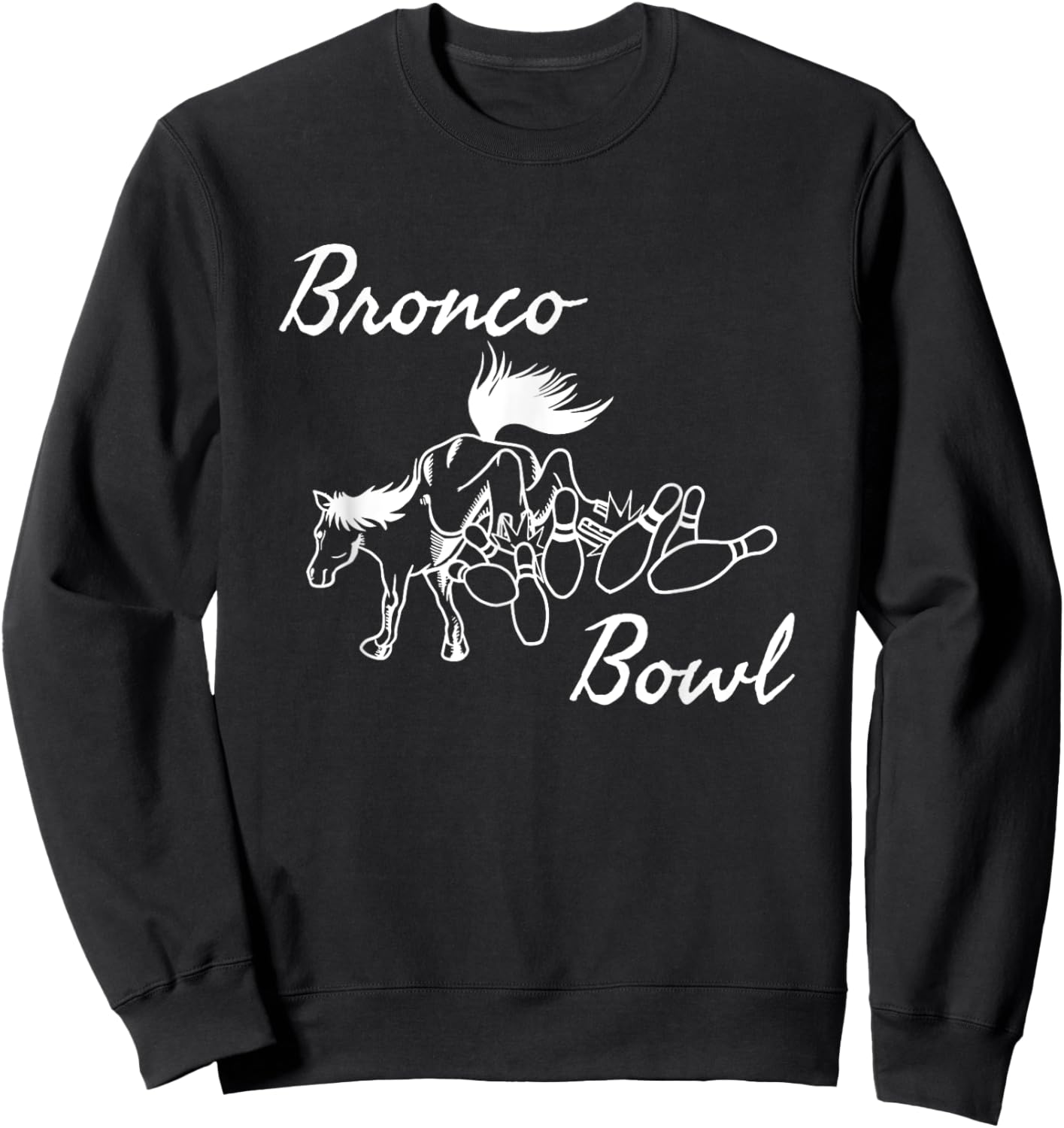 Vintage Dallas Bronco Bowl Sweatshirt - Sweatshirt | Black