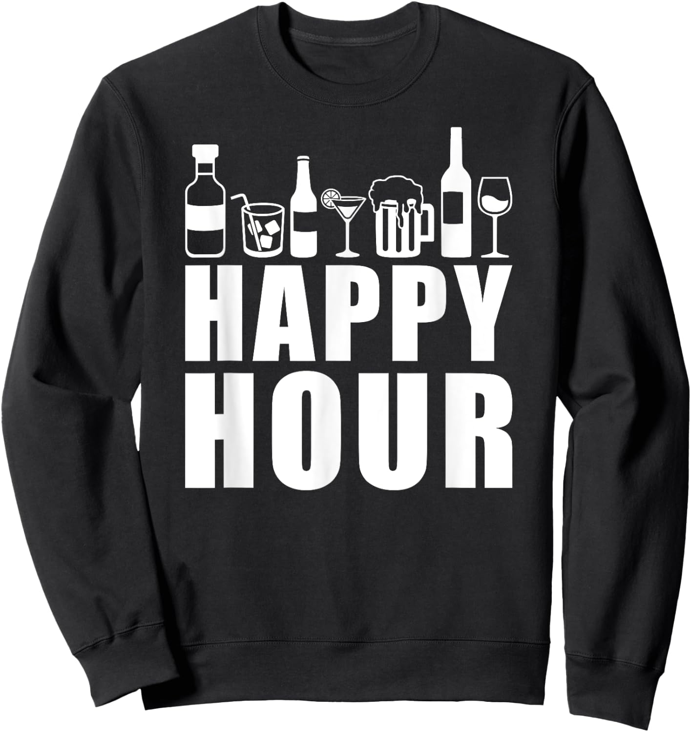 Happy Hour Sweatshirt - Sweatshirt | Black