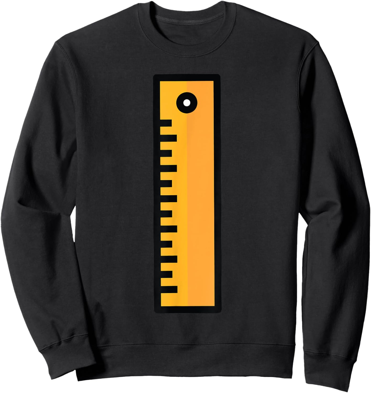 Ruler Halloween Costume for Teachers Students Sweatshirt - Sweatshirt | Black