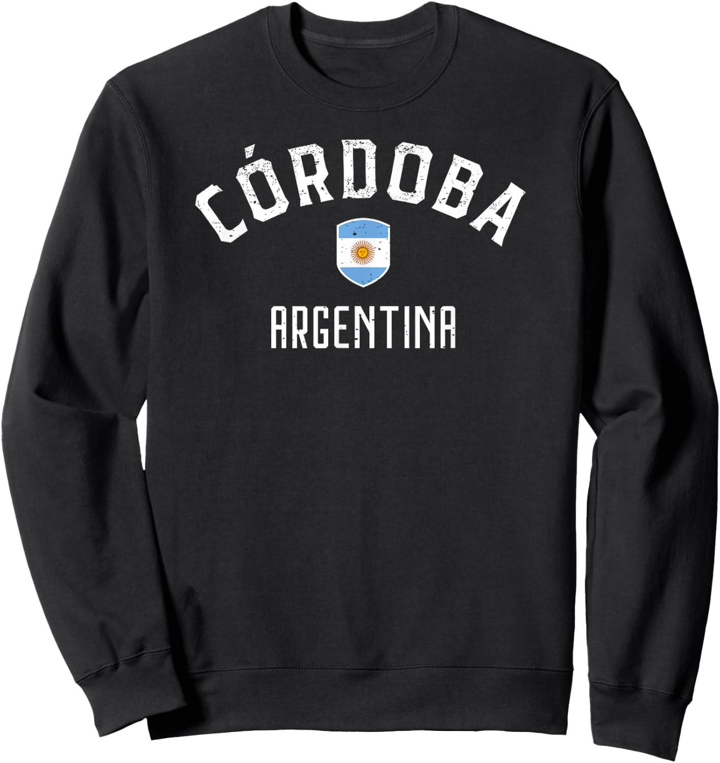 Cordoba Argentina - Argentinian Flag Sweatshirt - Sweatshirt | Black