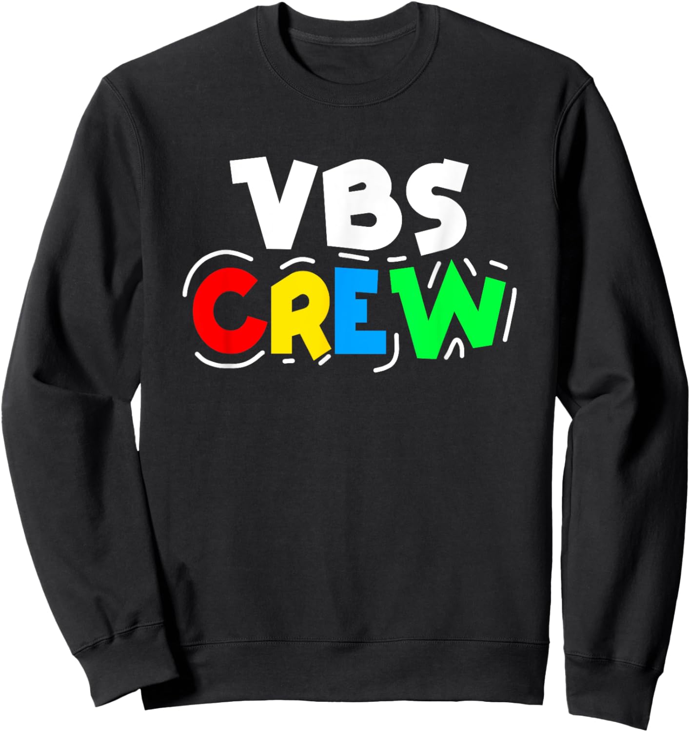 Kids Summer Church Christian Squad Camp Vbs Groovy Bible Sweatshirt - Sweatshirt | Black