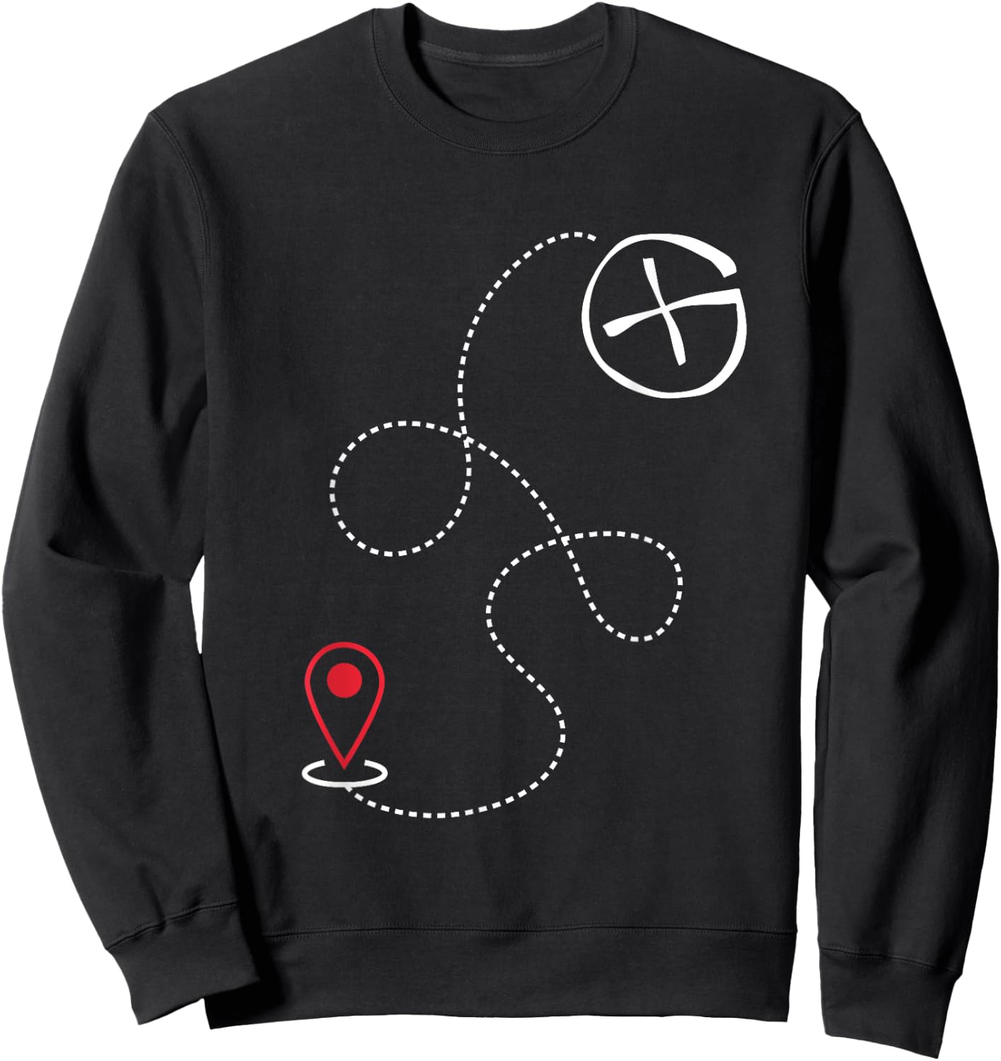 Funny Geocacher I Nerdy Outdoors I Geocaching Sweatshirt - Sweatshirt | Black
