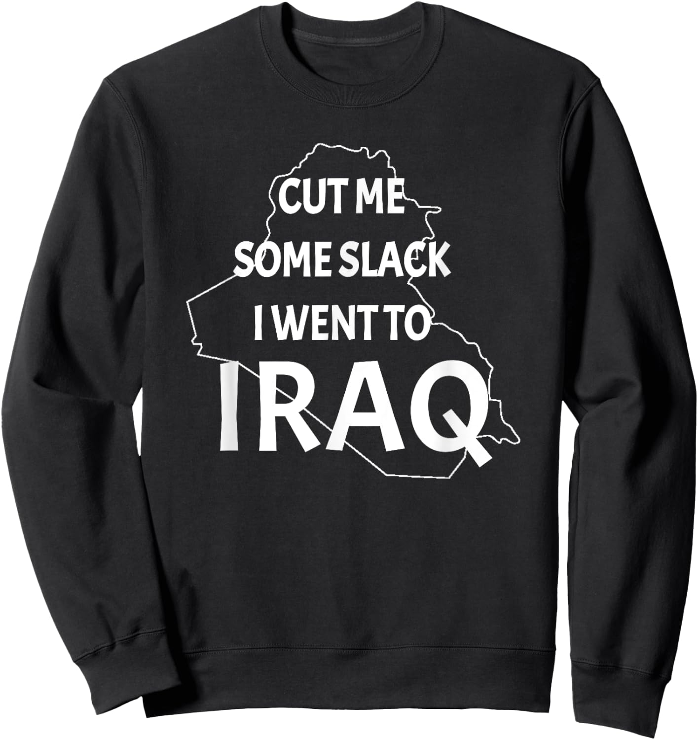 Iraq War Veteran Patriotic OIF Funny Vet Women Men Sweatshirt - Sweatshirt | Black