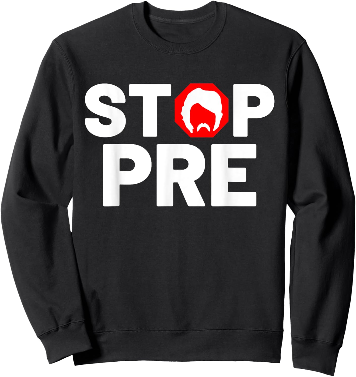 Marathon Running Vintage Stop Pre Sweatshirt - Sweatshirt | Black