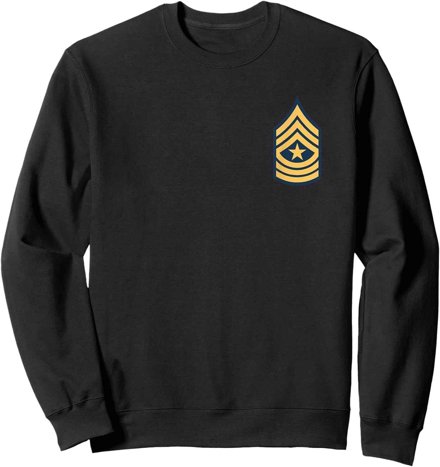 Army Sergeant Major E-9 Military Rank SGM Veteran Patriotic Sweatshirt - Sweatshirt | Black