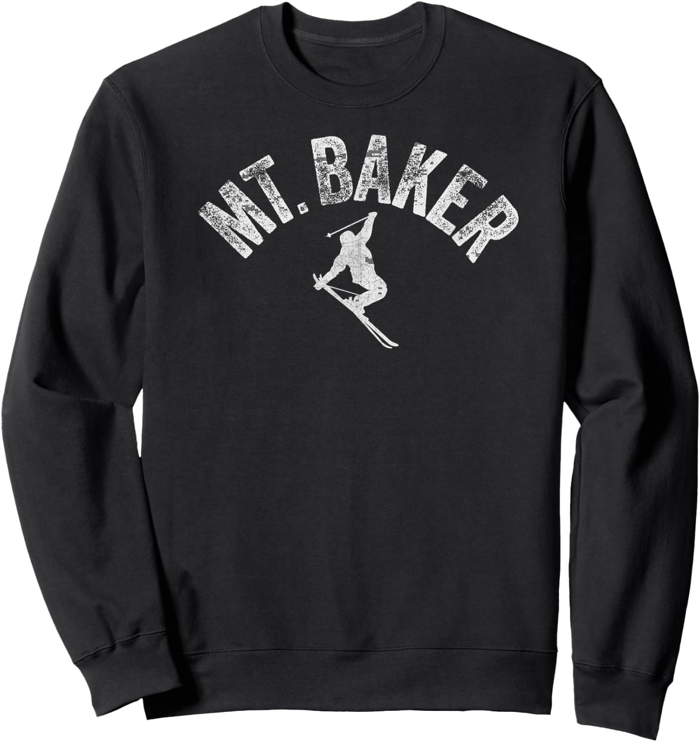 Mt Baker Ski Mount Baker Washington Skiing Cool Winter Skier Sweatshirt - Sweatshirt | Black