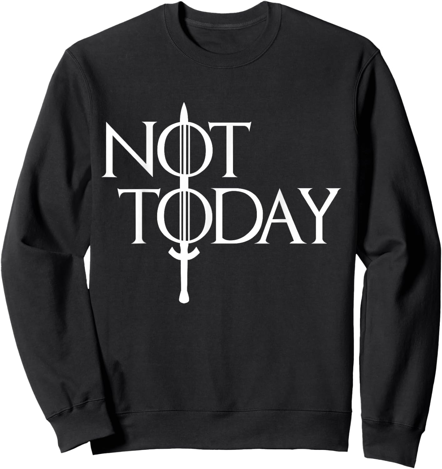 Men Women Not Today Vintage Cosplay Small Sweatshirt - Sweatshirt | Black