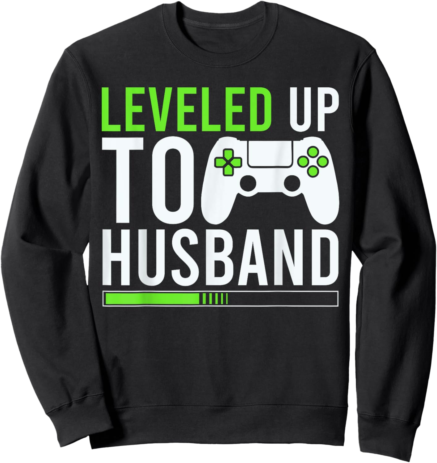 Husband Level Unlocked Est.2025 I Leveled Up To Husband Sweatshirt - Sweatshirt | Black