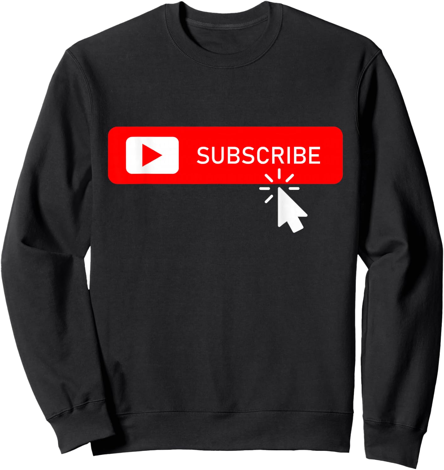 Subscribe on Social Media Content Creator Vlogger Streamer Sweatshirt - Sweatshirt | Black