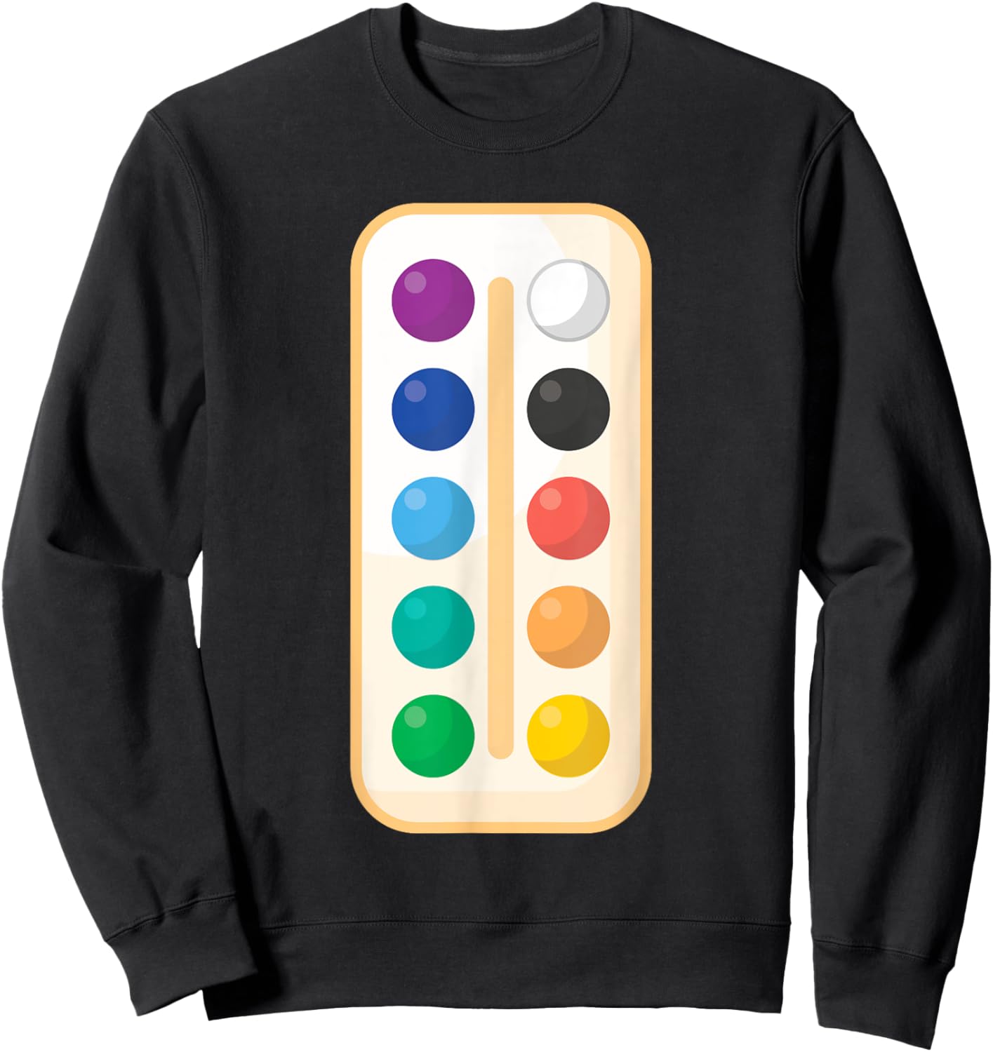 Paint Palette ArtSet Halloween Costume for Teachers Students Women Kids Sweatshirt - Sweatshirt | Black